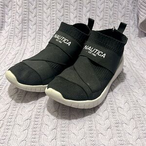 Black Nautica Slip Ons, Size 7 Women’s